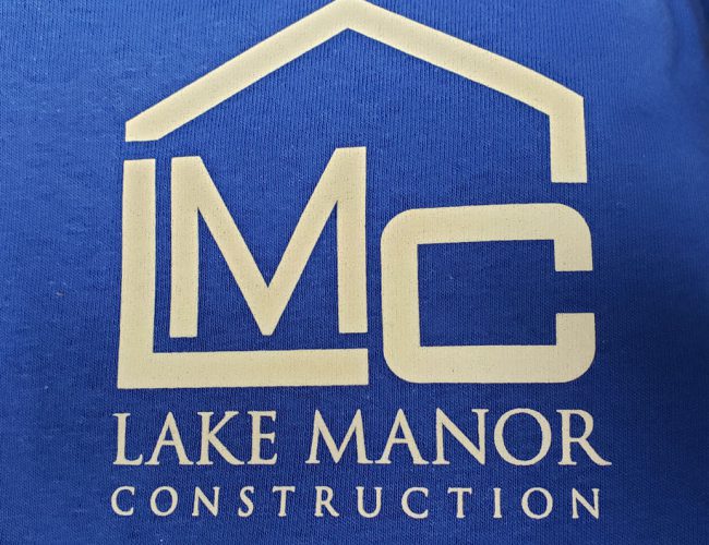 Lake Manor Construction Shirt Design for Shirt Shack