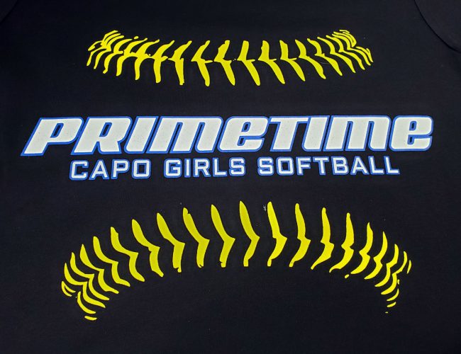 Primetime Capo Girls’ Softball Shirt Design for Shirt Shack