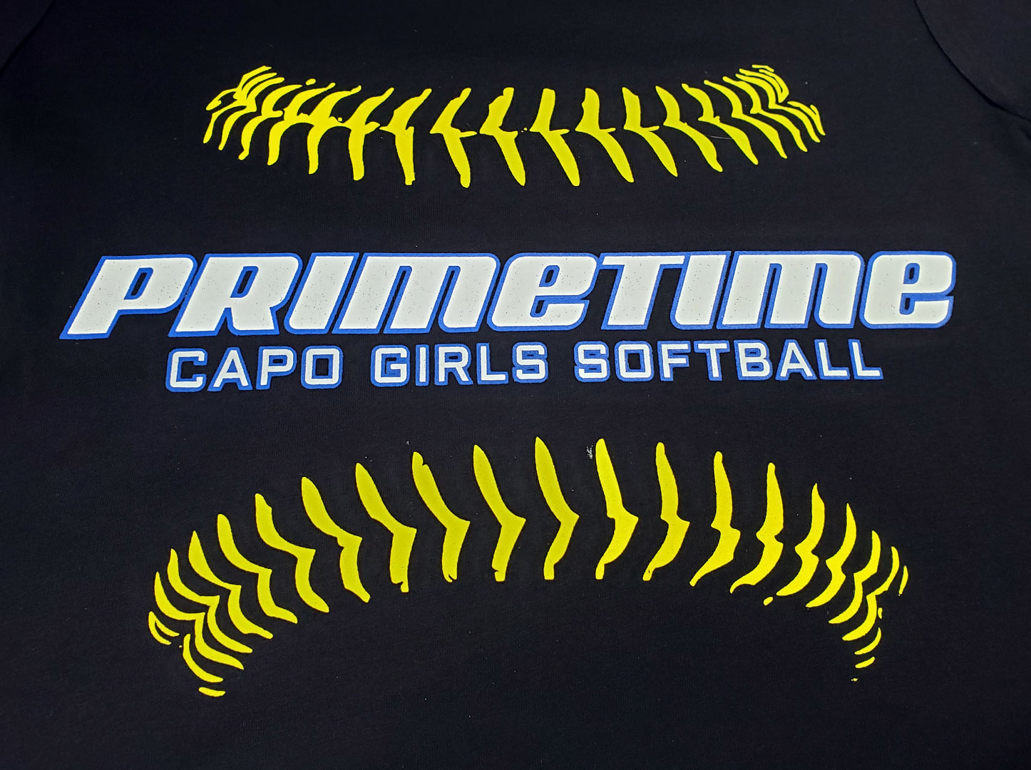 Primetime Capo Girls’ Softball Shirt Design for Shirt Shack