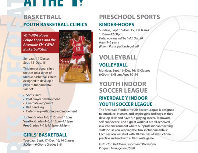 Riverdale YM-YWHA Sports & Recreation Flyer