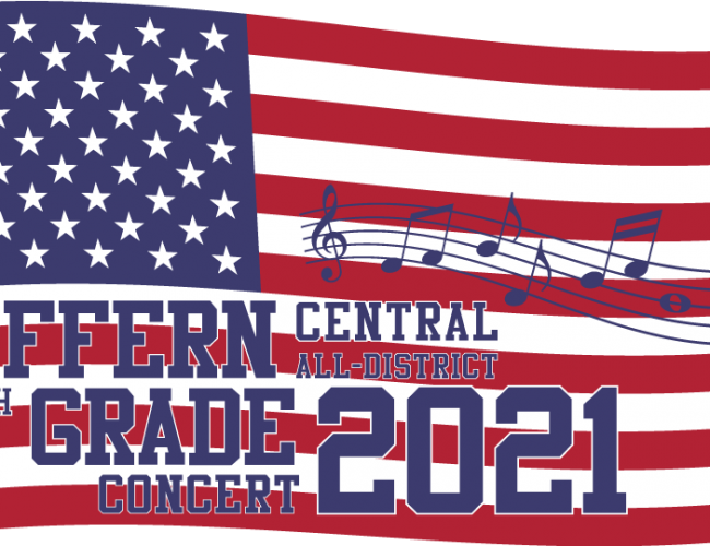 Suffern CSD All-District 5th Grade Concert Shirt Design for Shirt Shack