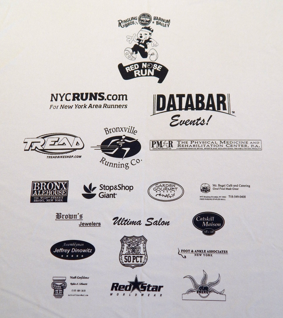 Yield To Runners Shirt Back for Riverdale Y 5K/10K Race